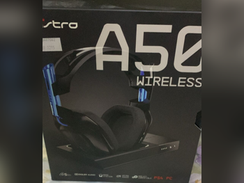 سماعات الرأس و مكبرات الصوت - استرو  - أسود / أزرق  - لاسلكي  - مع ميكروفون