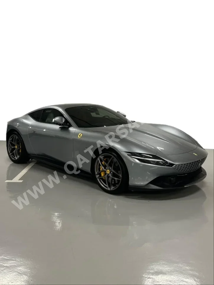 Ferrari Roma 2023 Automatic 3,000 Km 8 Cylinder Rear Wheel Drive (RWD) Coupe / Sport Gray With Warranty