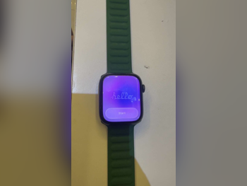 ساعات ذكية - ابل  Series 7  - متوافق مع أي او اس  - أسود