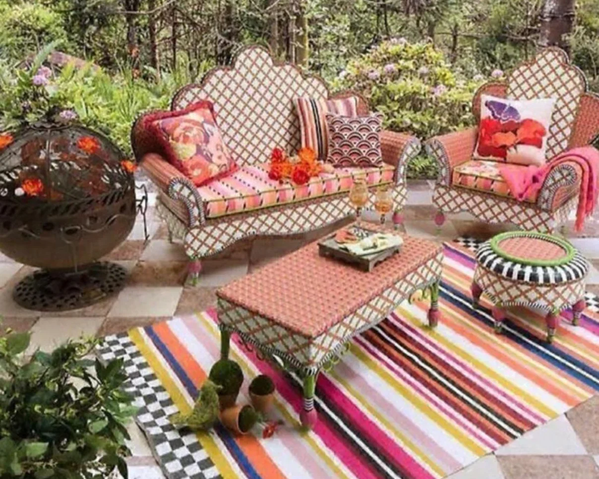 Sofas, Couches & Chairs Two Single-arm Chairs with Side Table  - Red