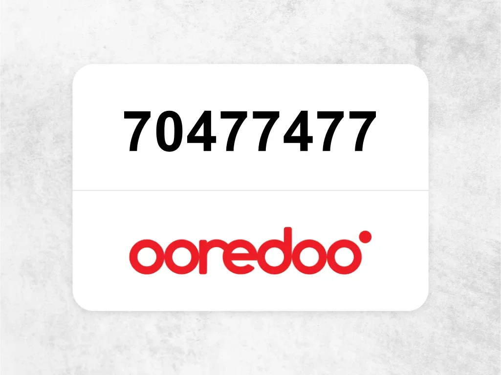 Ooredoo Mobile Phone 70477477