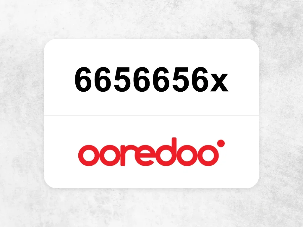 Ooredoo Mobile Phone 6656656x