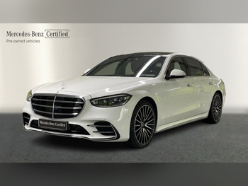 Mercedes-Benz  S-Class  450AMG  2024  Automatic  6,800 Km  6 Cylinder  Four Wheel Drive (4WD)  Sedan  White  With Warranty