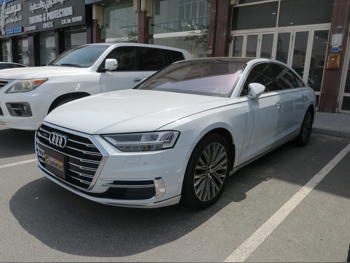 Audi  A8  L  2018  Automatic  100,000 Km  6 Cylinder  All Wheel Drive (AWD)  Sedan  White