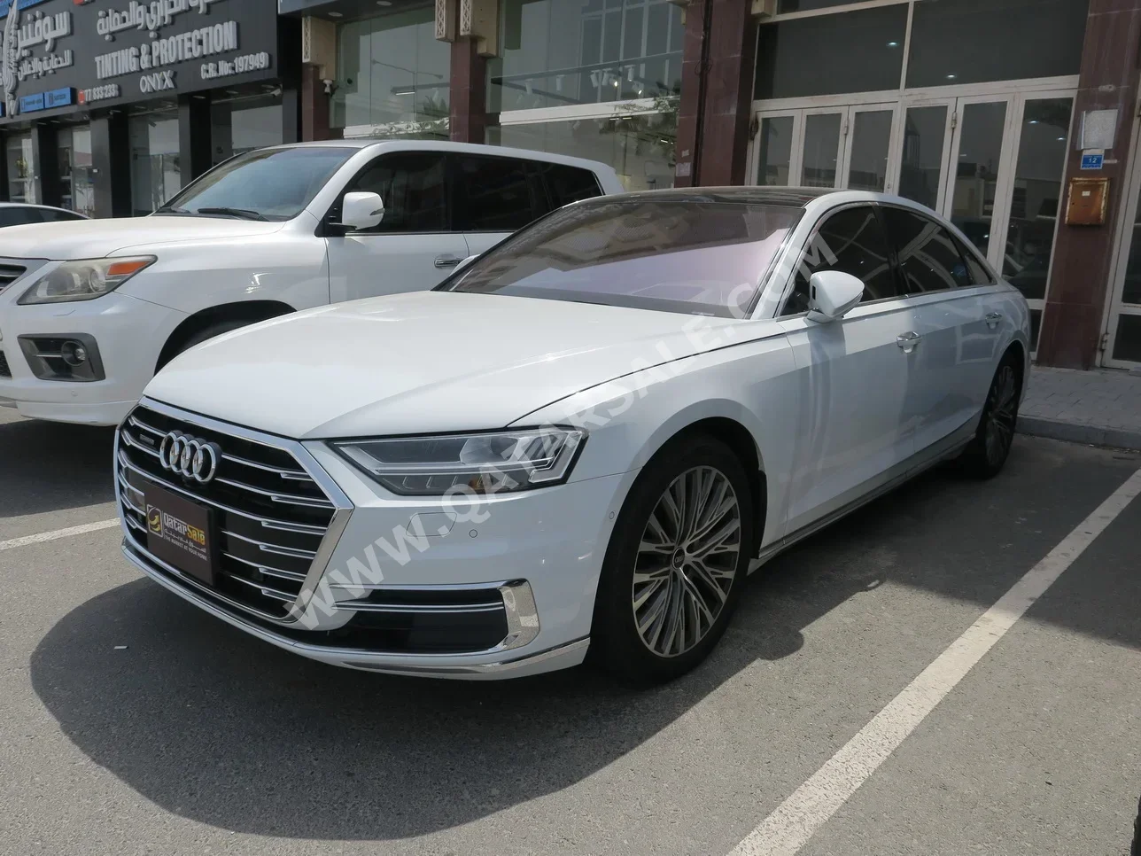 Audi  A8  L  2018  Automatic  100,000 Km  6 Cylinder  All Wheel Drive (AWD)  Sedan  White
