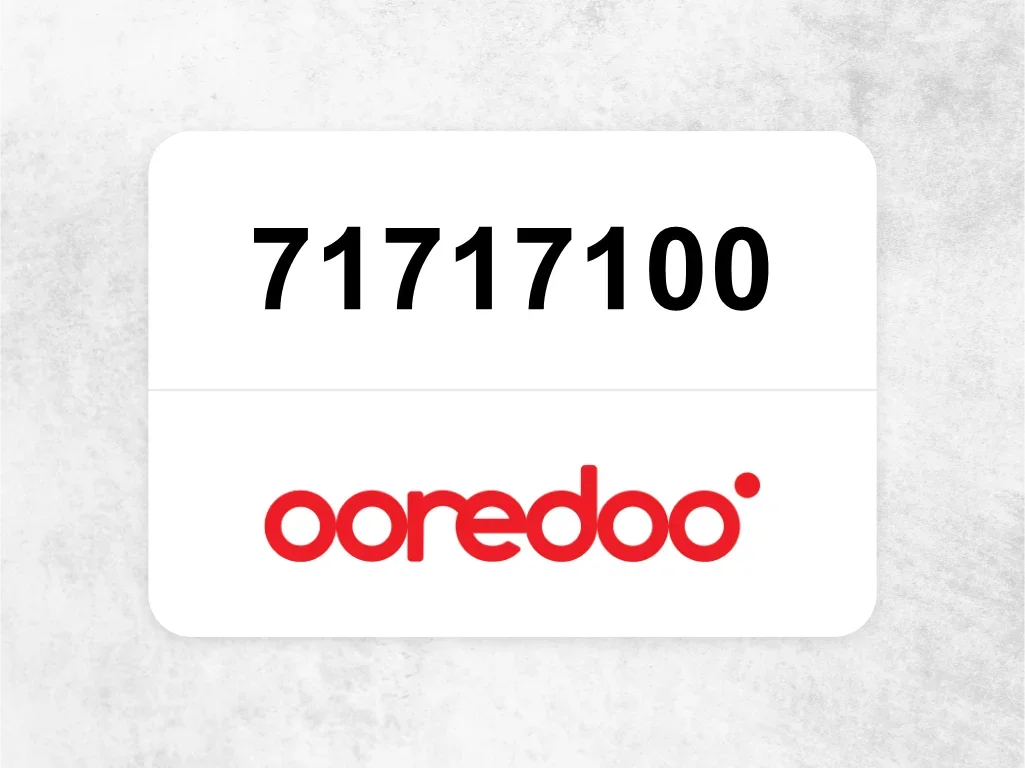 Ooredoo Mobile Phone  71717100