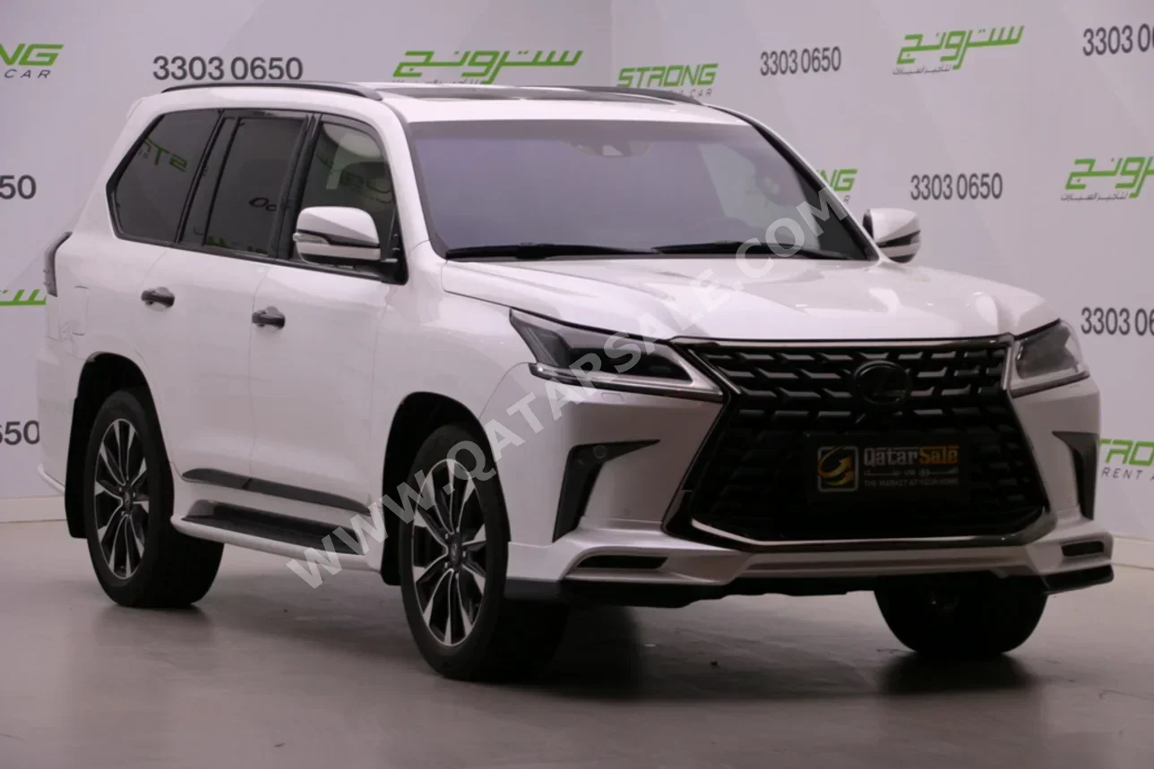 لكزس  ال اكس  570 اس بلاك ايديشن  2021  اوتوماتيك  110,000 كم  8 سلندر  دفع رباعي  اس يو في  أبيض  تحت الضمان