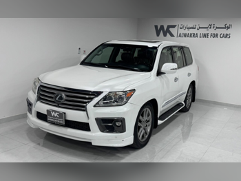 لكزس  ال اكس  570  2014  اوتوماتيك  347,000 كم  8 سلندر  دفع رباعي  اس يو في  أبيض