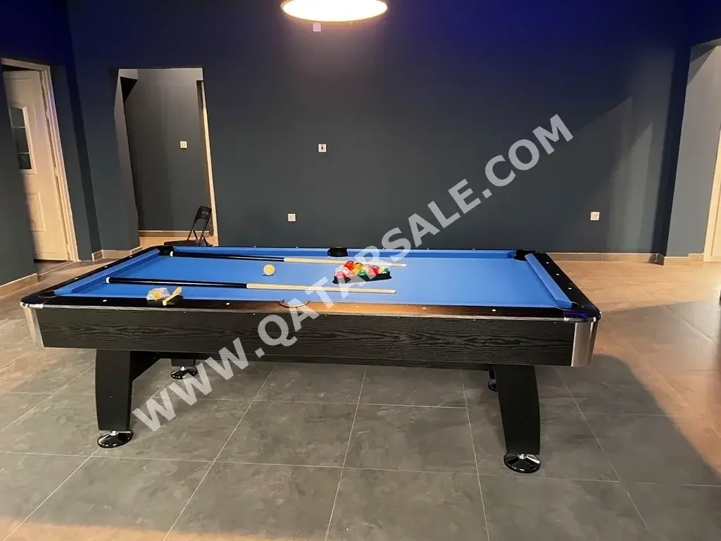 Black and Blue  Billiard Table