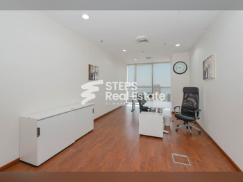 مكاتب تجارية - مفروشة بالكامل  - الدوحة  - الخليج الغربي