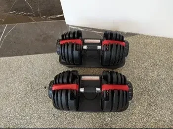 Weights - Adjustable Dumbbells  - Round  - Black