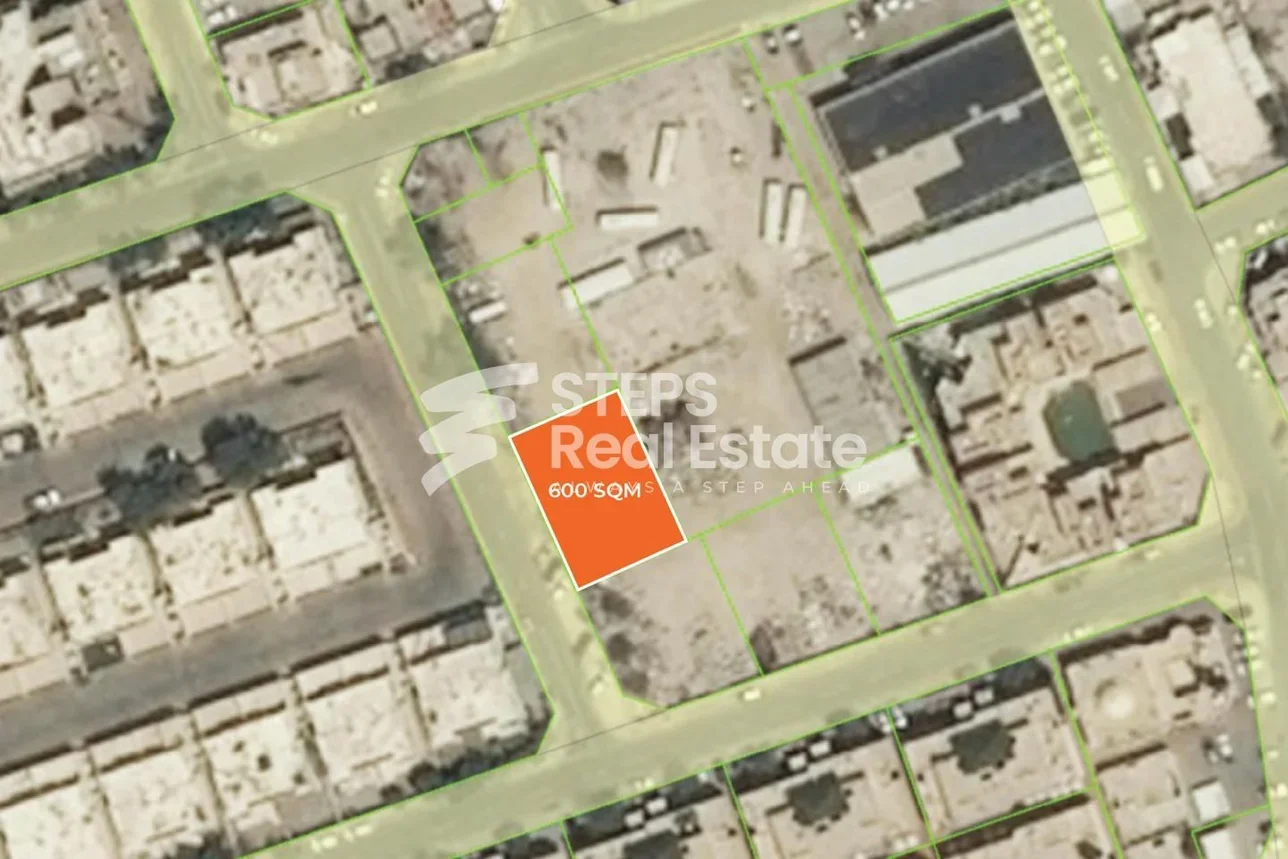 اراضي للبيع  في الدوحة  - المطار القديم  -المساحة 600 متر مربع