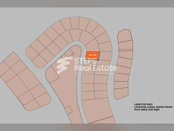 اراضي للبيع  في لوسيل  - فيلا سكنية شمالية  -المساحة 1,297 متر مربع