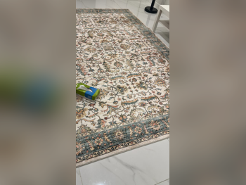 السجاد ايكيا البوليستر اللون البيج مستطيل مظهر عتيق