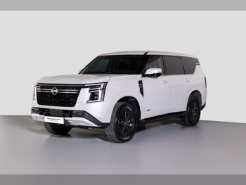 Nissan  Patrol  LE Turbo  2025  Automatic  27,837 Km  6 Cylinder  Four Wheel Drive (4WD)  SUV  White  With Warranty