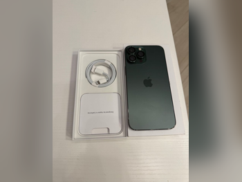 هواتف نقالة ابل - ايفون 13 - برو ماكس - أخضر - 256 جيجابايت - تحت الضمان