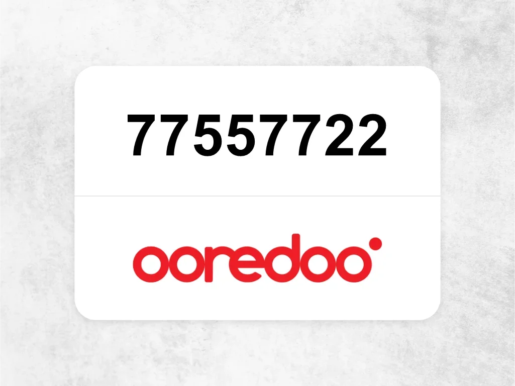 Ooredoo Mobile Phone  77557722