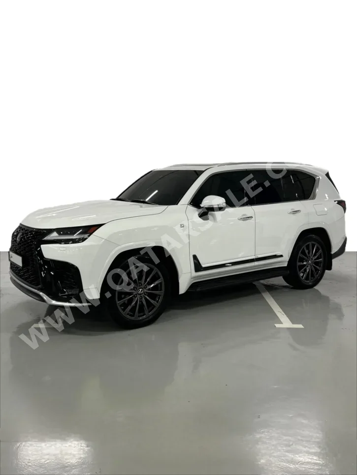 Lexus LX 600 F Sport 2023 Automatic 97,000 Km 6 Cylinder Four Wheel Drive (4WD) SUV White With Warranty