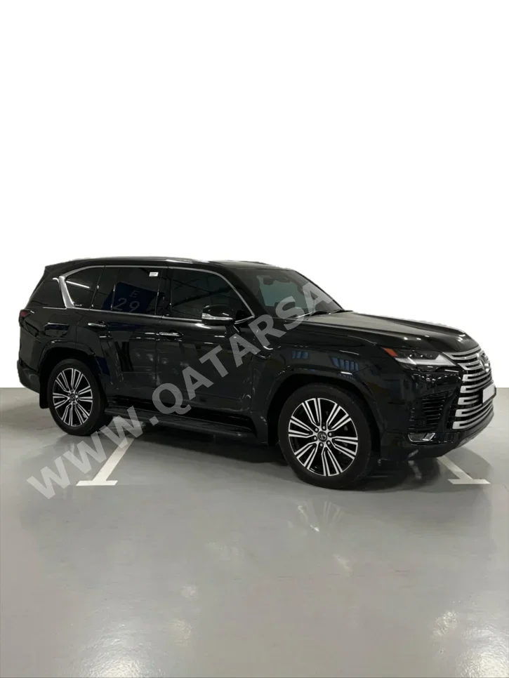 لكزس  ال اكس  600 لكجري  2024  اوتوماتيك  47,000 كم  6 سلندر  دفع رباعي  اس يو في  أسود  تحت الضمان
