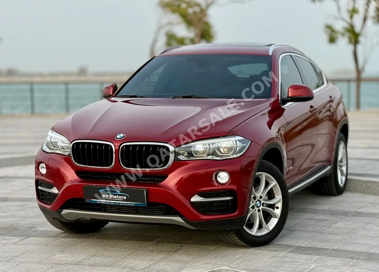 BMW X-Series X6 2015 Automatic 78,000 Km 6 Cylinder Four Wheel Drive (4WD) SUV Red