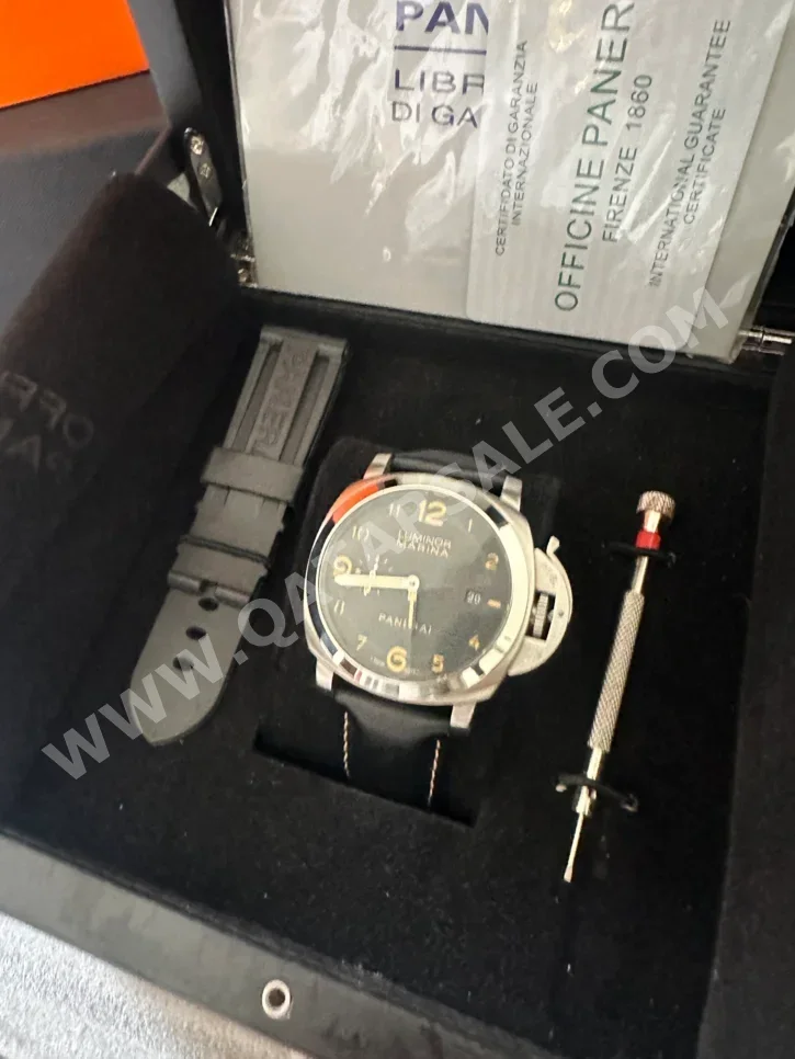 ساعات - بانيراي - ساعات ميكانيكية - أسود - ساعات رجالي