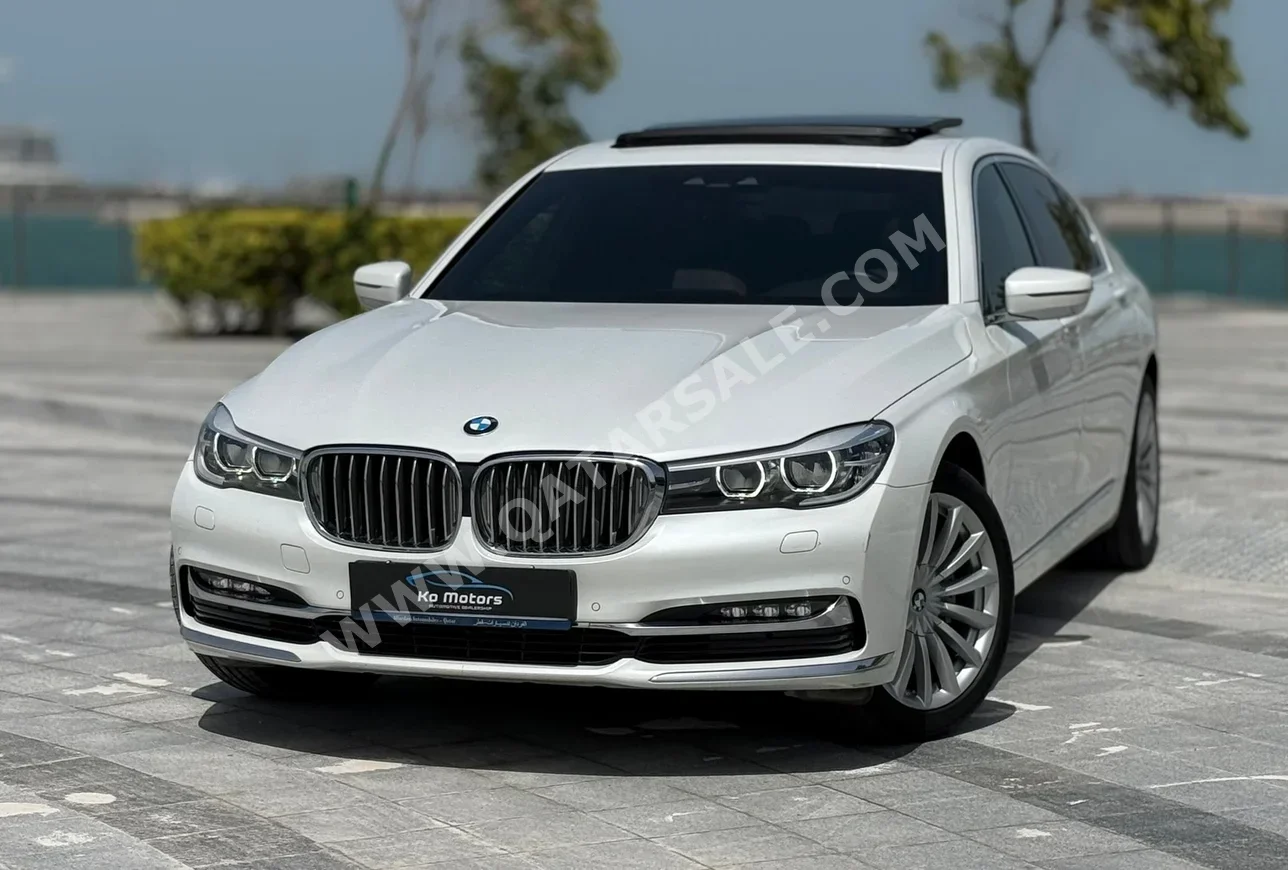 BMW 7-Series 730 Li 2017 Automatic 54,000 Km 4 Cylinder Rear Wheel Drive (RWD) Sedan White