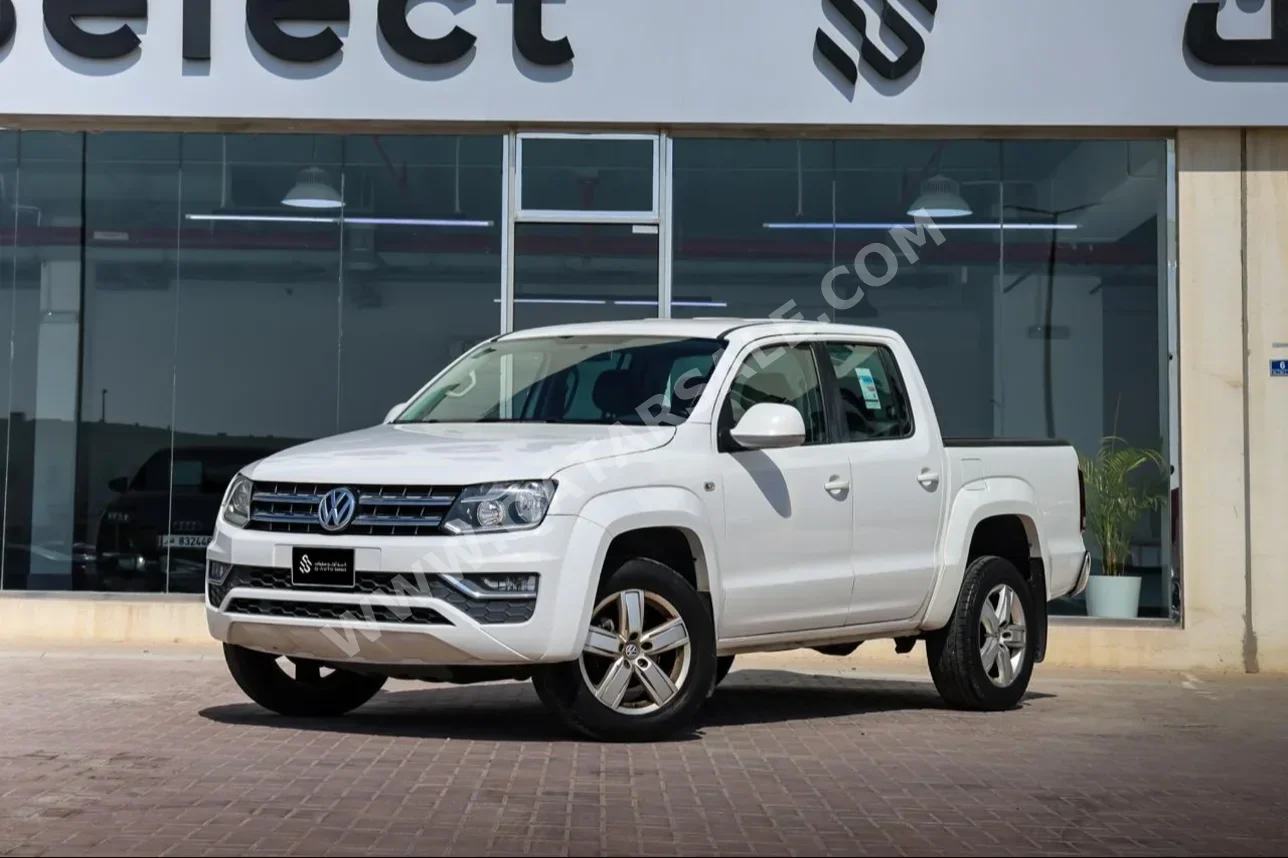 فوكس واغن اماروك 2018 اوتوماتيك 120,000 كم 4 سلندر دفع كلي مستمر بيكب أبيض