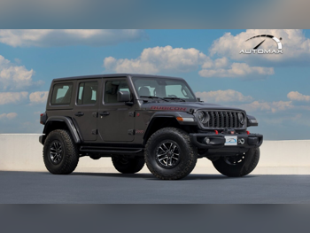 جييب  رانجلار  روبيكون  2025  اوتوماتيك  0 كم  4 سلندر  دفع رباعي  اس يو في  رمادي غامق  تحت الضمان
