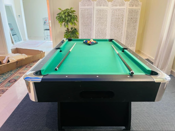 Green  Billiard Table