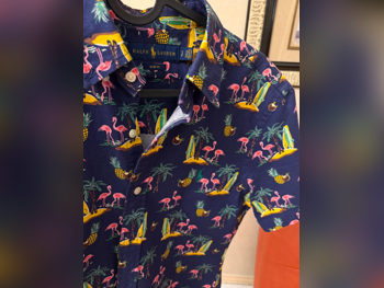 Men Clothes Ralph Lauren Linen / Shirts Blue Qatar Spring/Summer / Size: S