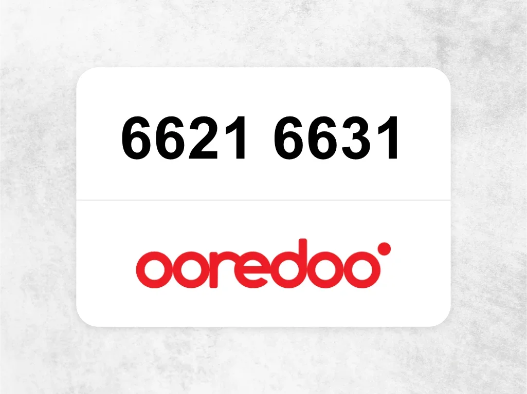 جوال اوريدو  6621 6631