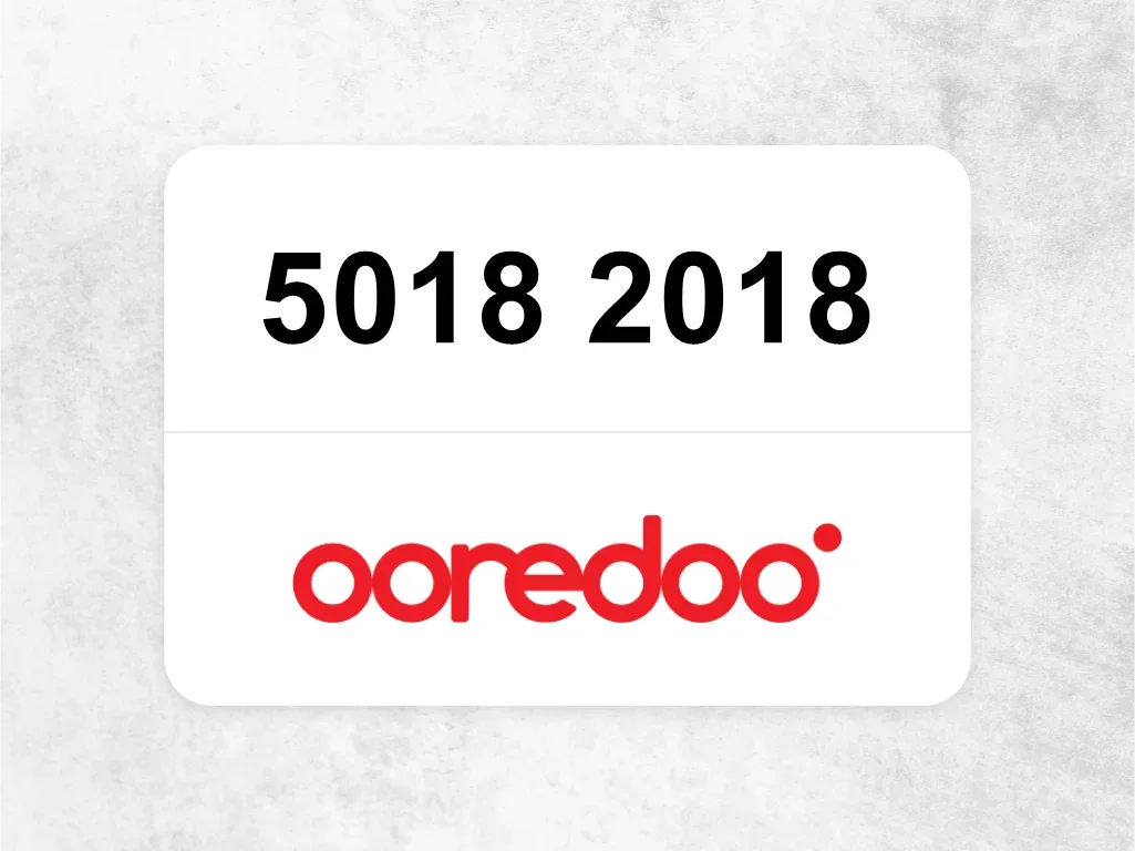 جوال اوريدو 5018 2018