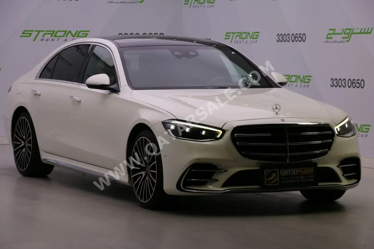 Mercedes-Benz  S-Class  450  2022  Automatic  77,000 Km  6 Cylinder  Rear Wheel Drive (RWD)  Sedan  Pearl