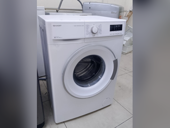 مجموعات الغسالات والمجففات شارب \  7 كغ  أبيض  غسالة تحميل أمامي  كهرباء
