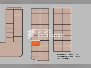Lands For Sale in Lusail -Area Size 555 Square Meter