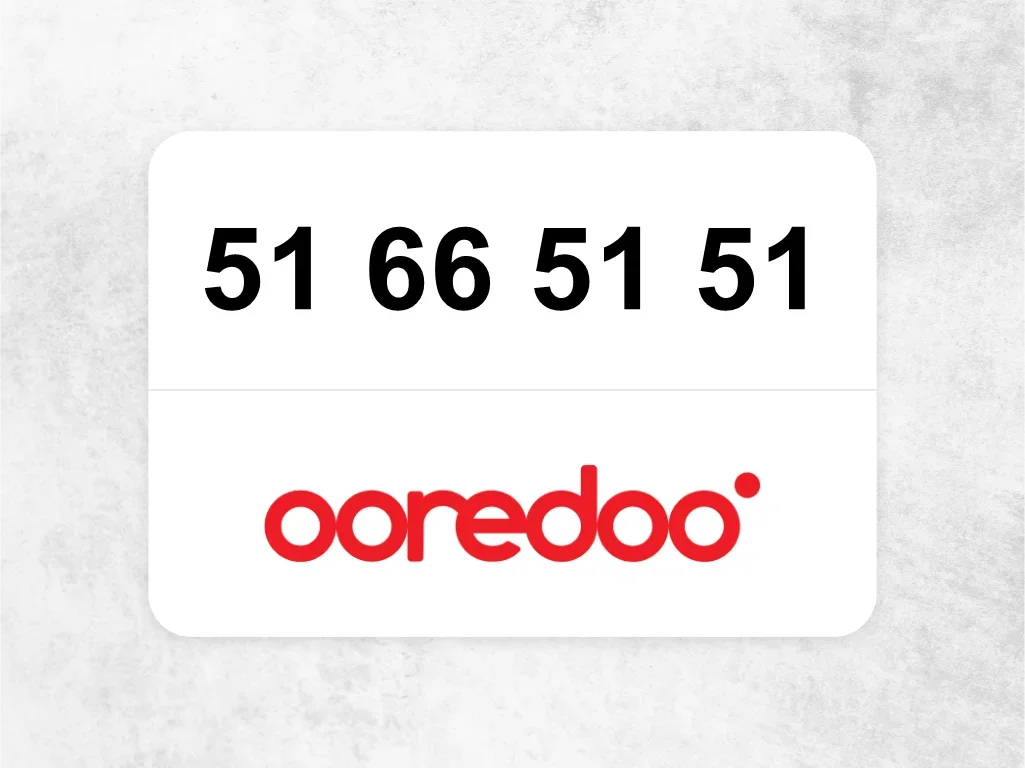 Ooredoo Mobile Phone  51 66 51 51