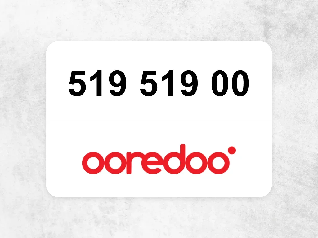 Ooredoo Mobile Phone  519 519 00