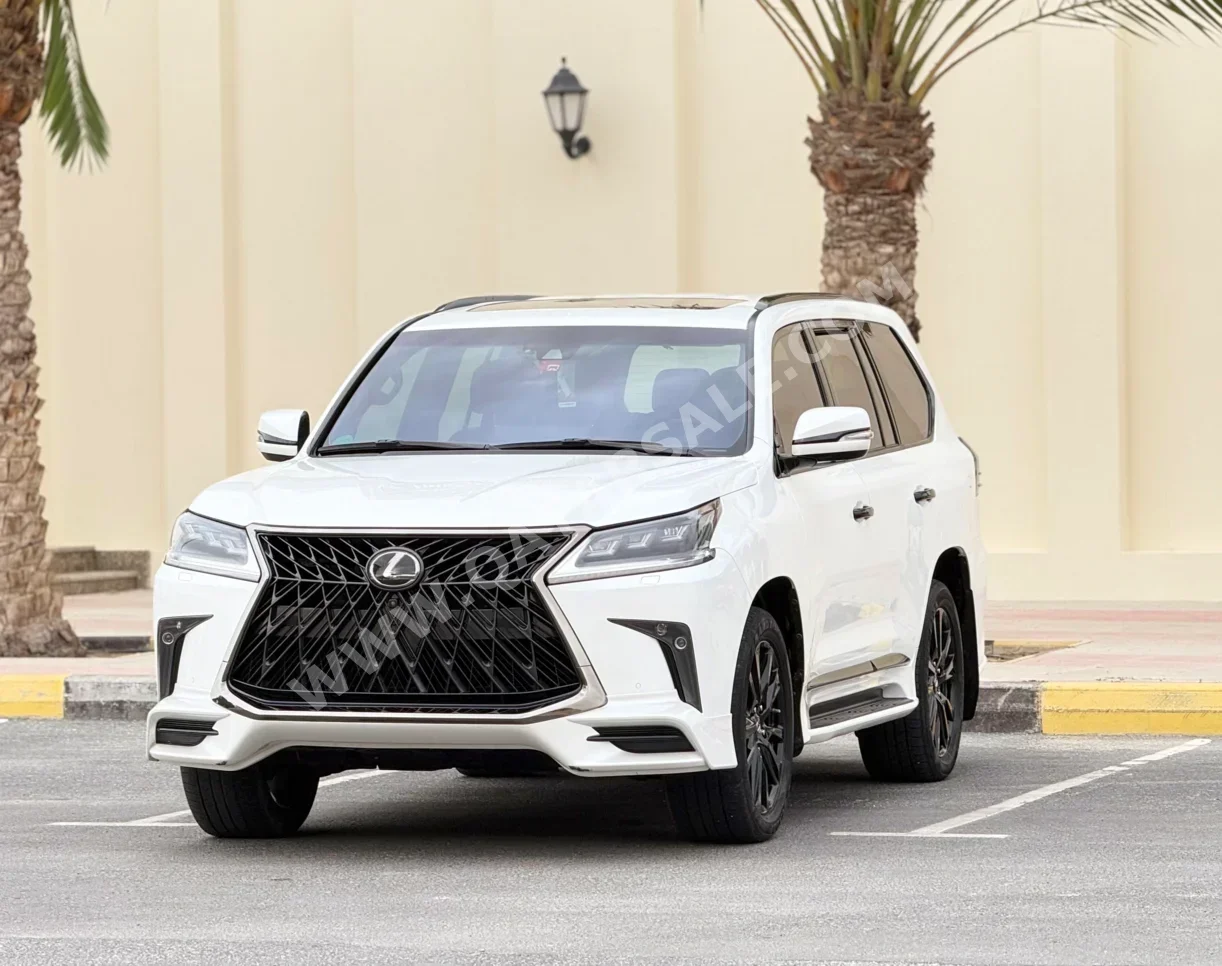 Lexus  LX  570 S Black Edition  2020  Automatic  145,000 Km  8 Cylinder  Four Wheel Drive (4WD)  SUV  White