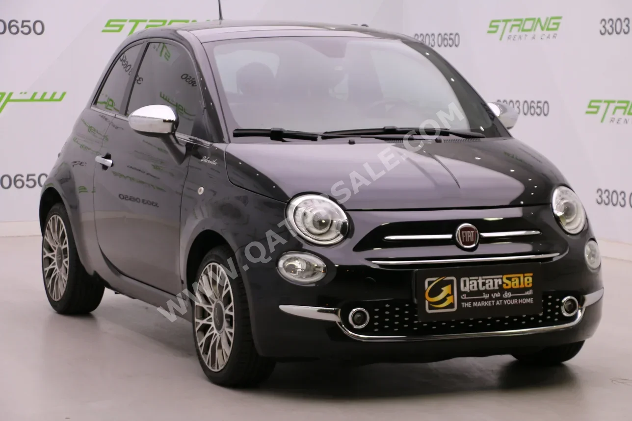 Fiat  500  2023  Automatic  89,000 Km  4 Cylinder  Front Wheel Drive (FWD)  Hatchback  Black  With Warranty