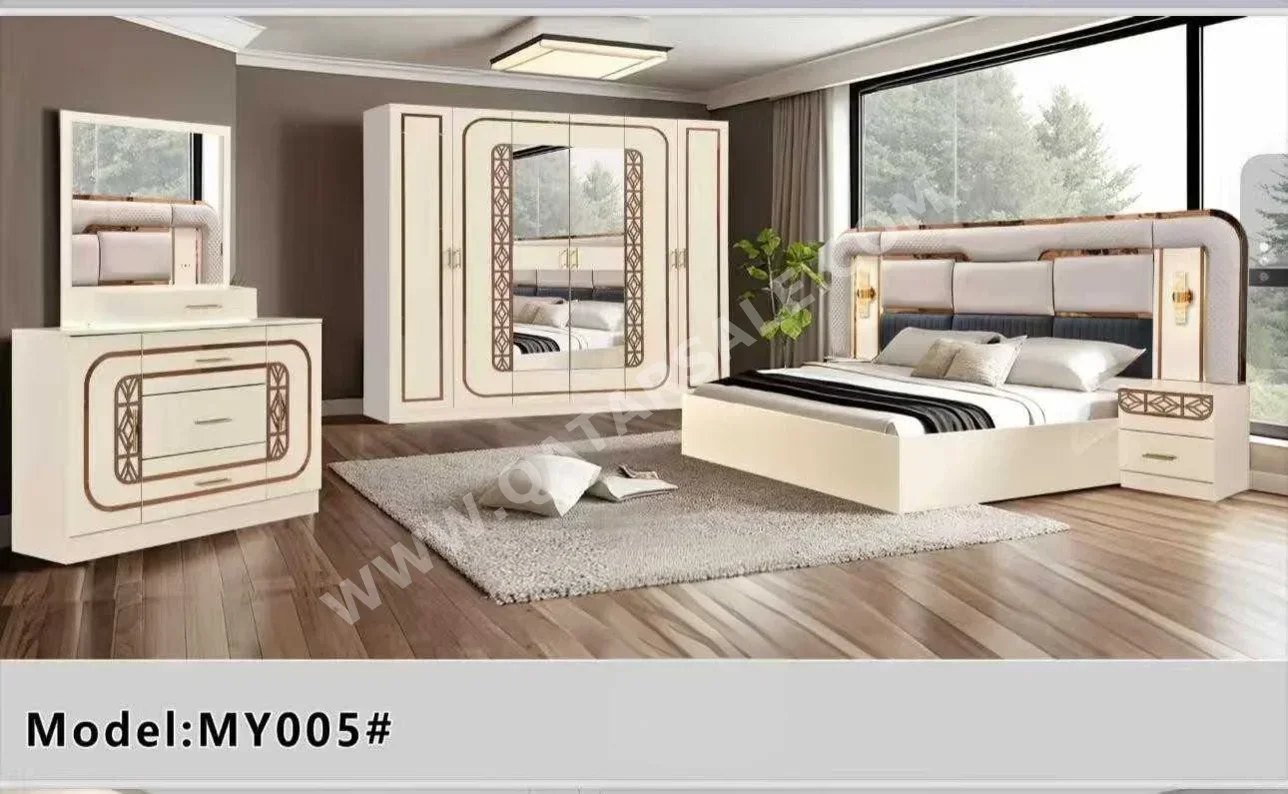 Bedroom Sets - Qatar Design  - 4 Pieces Set  - Beige