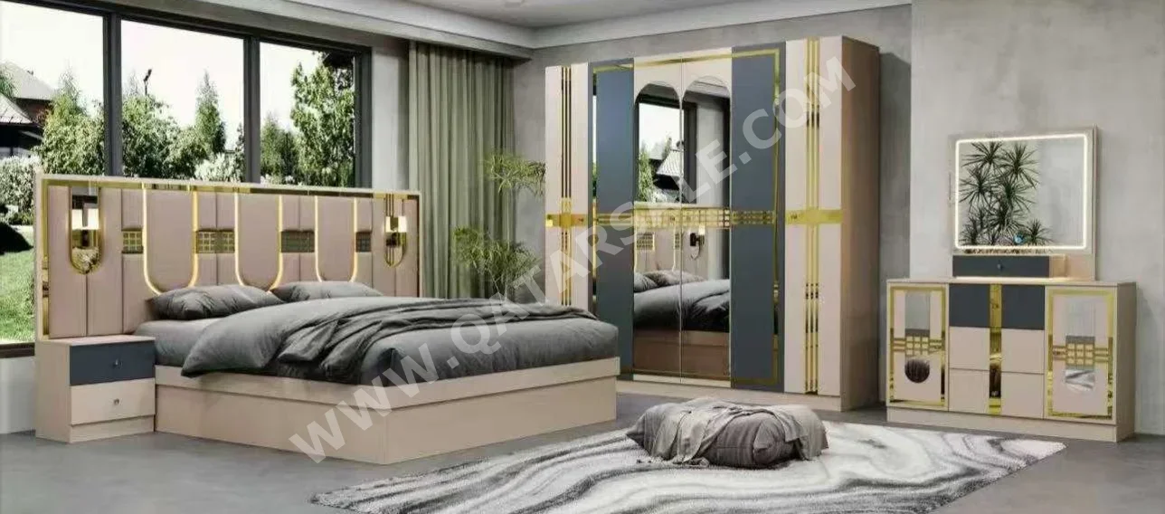 Bedroom Sets - Qatar Design  - 4 Pieces Set  - Multi-Color