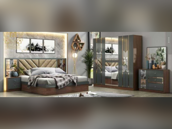 Bedroom Sets - Qatar Design  - 4 Pieces Set  - Multi-Color