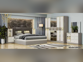 أطقم غرف نوم - قطر ديزاين  - طقم مكون من 4 قطع  - متعدد الألوان