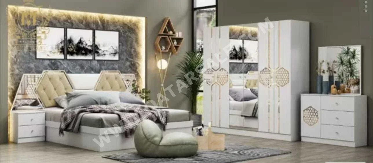 Bedroom Sets - Qatar Design  - 4 Pieces Set  - Multi-Color