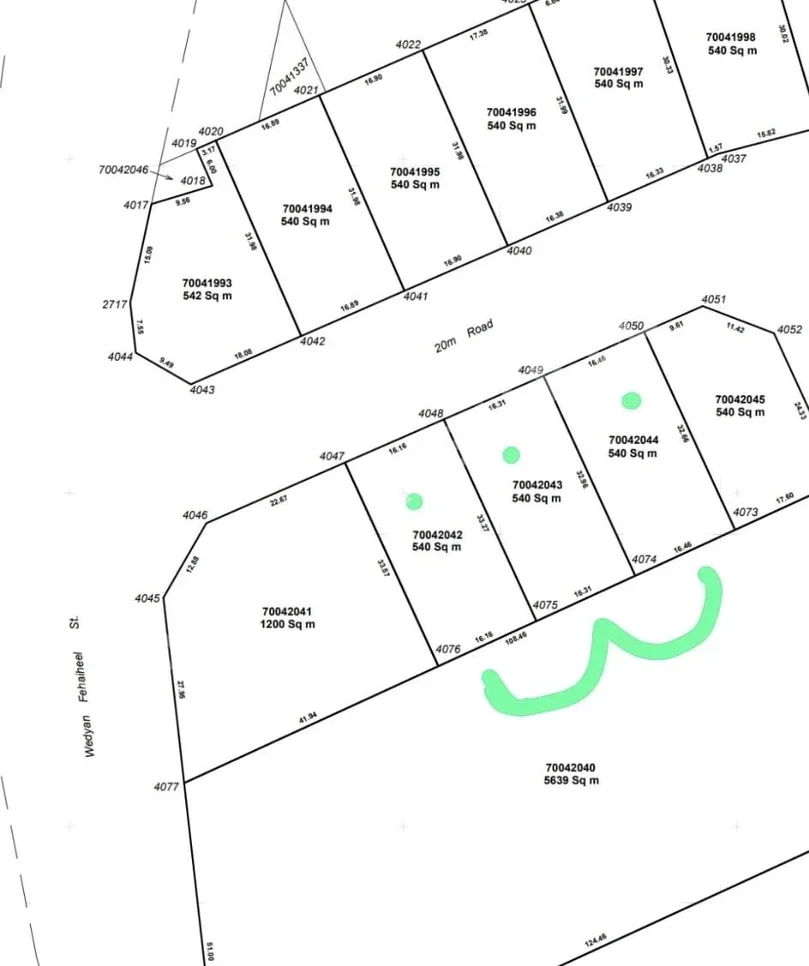 Lands For Sale  in Al Daayen  - Al Khisah  -Area Size 540 Square Meter