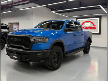 دودج  رام  ريبل  2025  اوتوماتيك  0 كم  6 سلندر  دفع رباعي  بيكب  ازرق  تحت الضمان