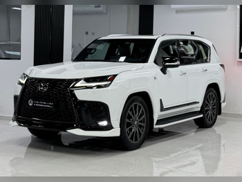 لكزس  ال اكس  600 اف سبورت  2024  اوتوماتيك  57,000 كم  8 سلندر  دفع رباعي  اس يو في  أبيض  تحت الضمان