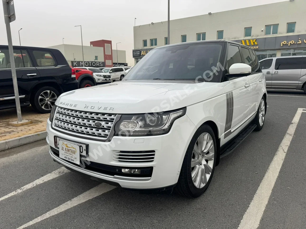 لاند روفر  رنج روفر  فوج اس اي  2014  اوتوماتيك  188,000 كم  8 سلندر  دفع رباعي  اس يو في  أبيض