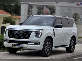 نيسان  باترول  بلاتنيوم  2026  اوتوماتيك  13,000 كم  6 سلندر  دفع رباعي  اس يو في  أبيض  تحت الضمان