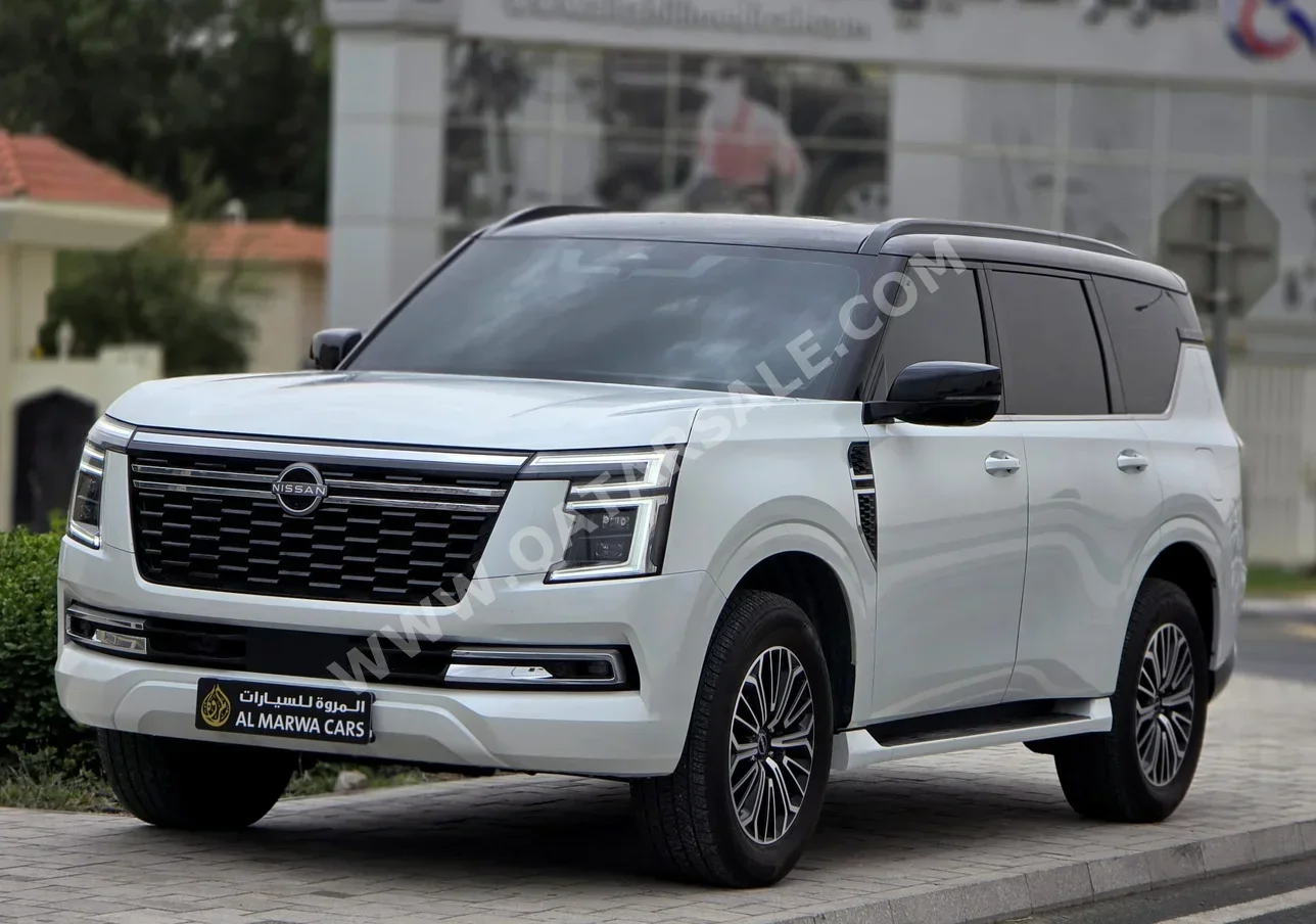 نيسان  باترول  بلاتنيوم  2026  اوتوماتيك  13,000 كم  6 سلندر  دفع رباعي  اس يو في  أبيض  تحت الضمان